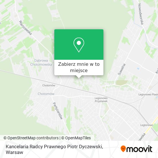 Mapa Kancelaria Radcy Prawnego Piotr Dyczewski