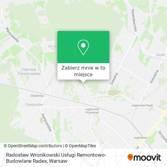 Mapa Radosław Wronikowski Usługi Remontowo-Budowlane Radex