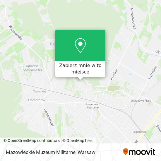 Mapa Mazowieckie Muzeum Militarne