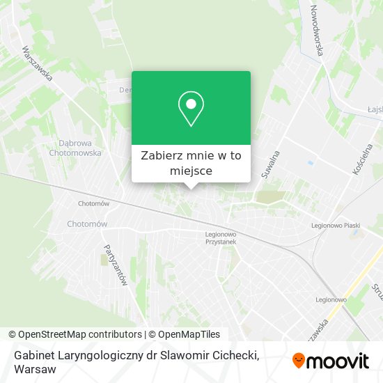 Mapa Gabinet Laryngologiczny dr Slawomir Cichecki