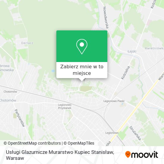 Mapa Usługi Glazurnicze Murarstwo Kupiec Stanisław