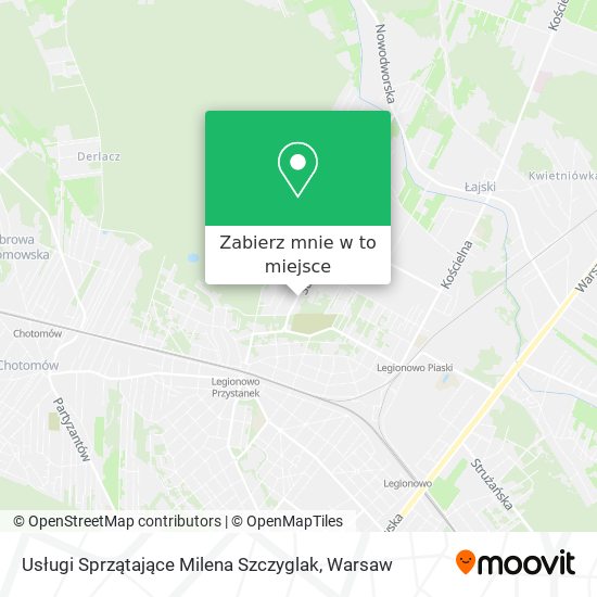 Mapa Usługi Sprzątające Milena Szczyglak