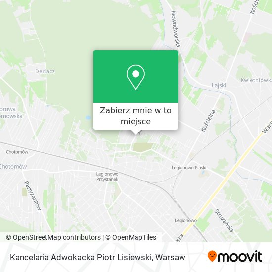 Mapa Kancelaria Adwokacka Piotr Lisiewski