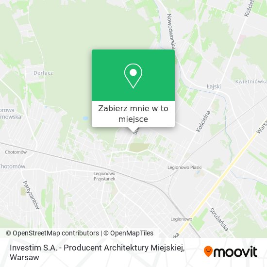 Mapa Investim S.A. - Producent Architektury Miejskiej