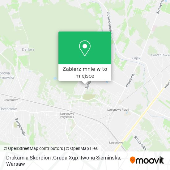 Mapa Drukarnia Skorpion .Grupa Xgp. Iwona Siemińska