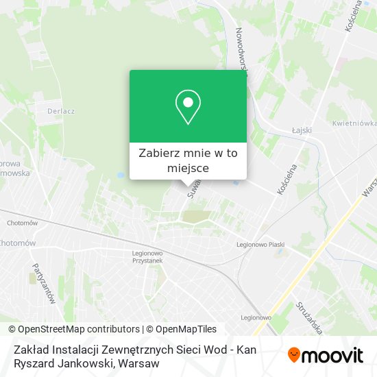 Mapa Zakład Instalacji Zewnętrznych Sieci Wod - Kan Ryszard Jankowski