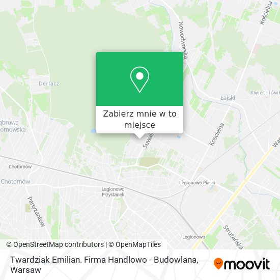 Mapa Twardziak Emilian. Firma Handlowo - Budowlana