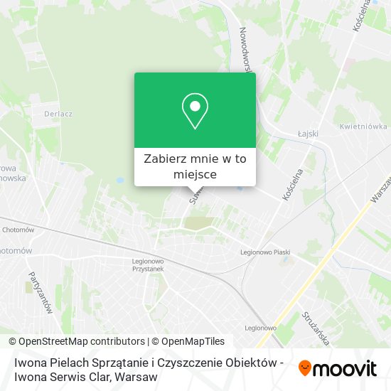 Mapa Iwona Pielach Sprzątanie i Czyszczenie Obiektów - Iwona Serwis Clar