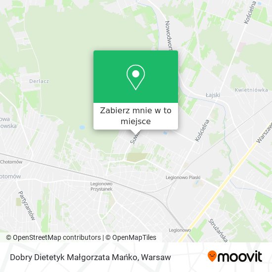 Mapa Dobry Dietetyk Małgorzata Mańko