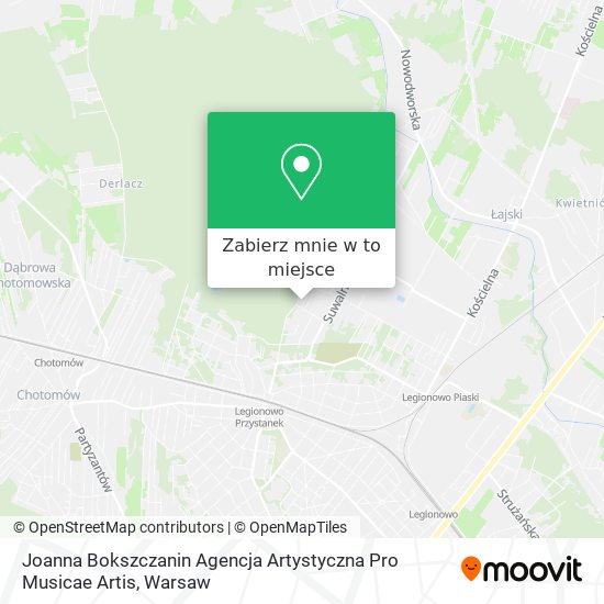 Mapa Joanna Bokszczanin Agencja Artystyczna Pro Musicae Artis