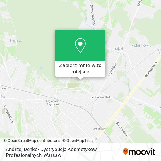 Mapa Andrzej Denko- Dystrybucja Kosmetyków Profesionalnych