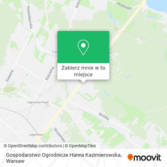 Mapa Gospodarstwo Ogrodnicze Hanna Kazimierowska