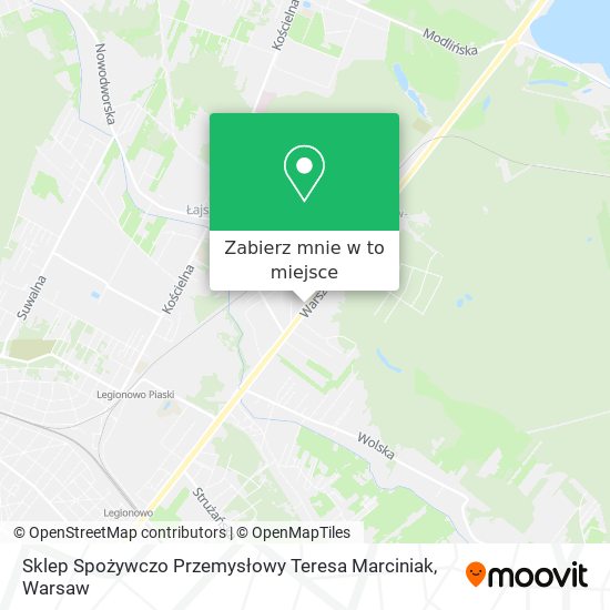 Mapa Sklep Spożywczo Przemysłowy Teresa Marciniak