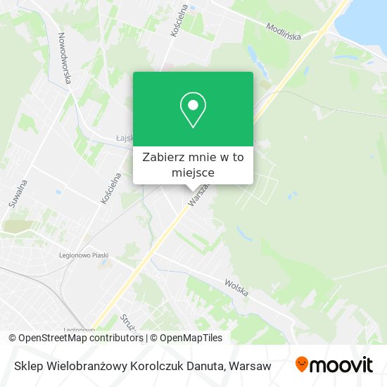 Mapa Sklep Wielobranżowy Korolczuk Danuta