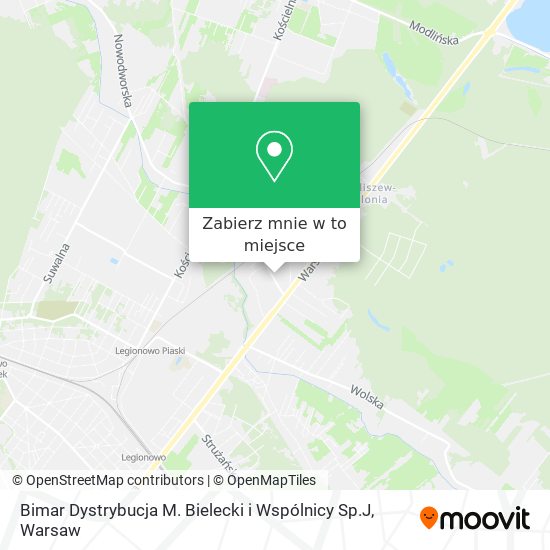 Mapa Bimar Dystrybucja M. Bielecki i Wspólnicy Sp.J