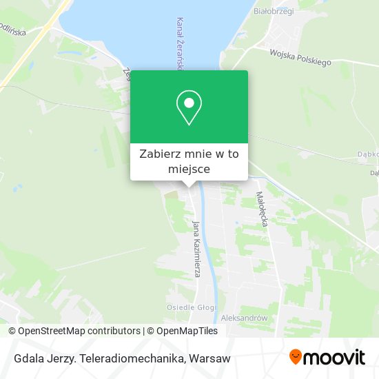 Mapa Gdala Jerzy. Teleradiomechanika