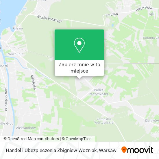 Mapa Handel i Ubezpieczenia Zbigniew Woźniak