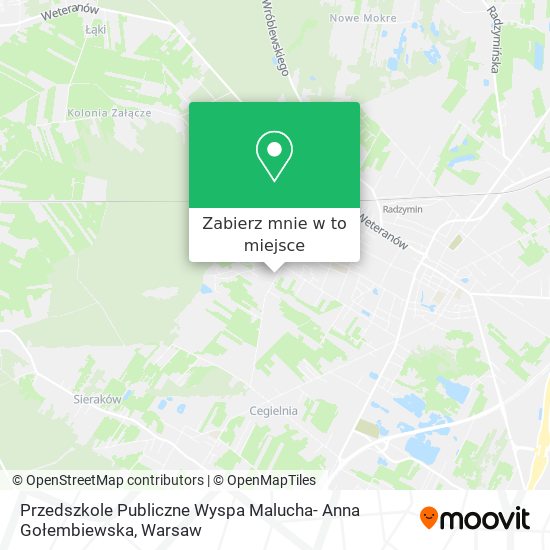 Mapa Przedszkole Publiczne Wyspa Malucha- Anna Gołembiewska