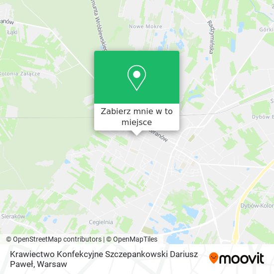 Mapa Krawiectwo Konfekcyjne Szczepankowski Dariusz Paweł