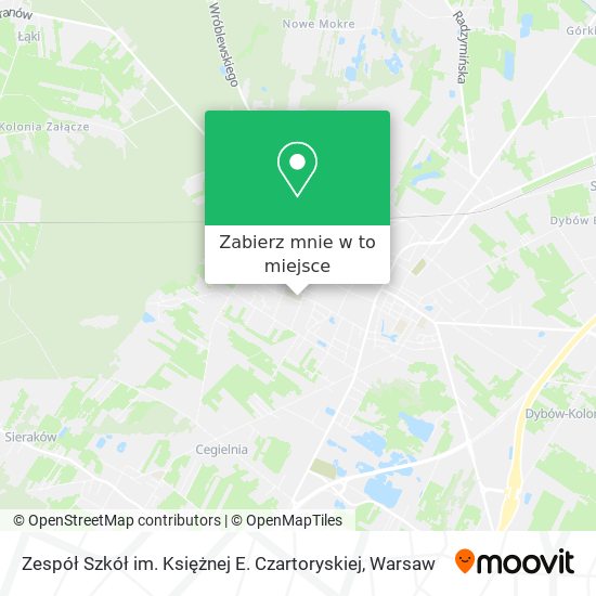 Mapa Zespół Szkół im. Księżnej E. Czartoryskiej