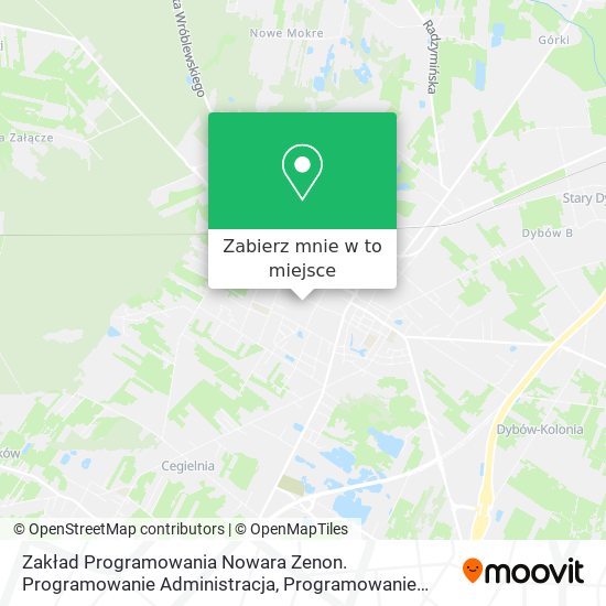 Mapa Zakład Programowania Nowara Zenon. Programowanie Administracja, Programowanie Samorządy