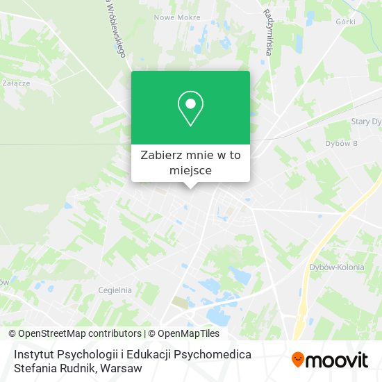 Mapa Instytut Psychologii i Edukacji Psychomedica Stefania Rudnik