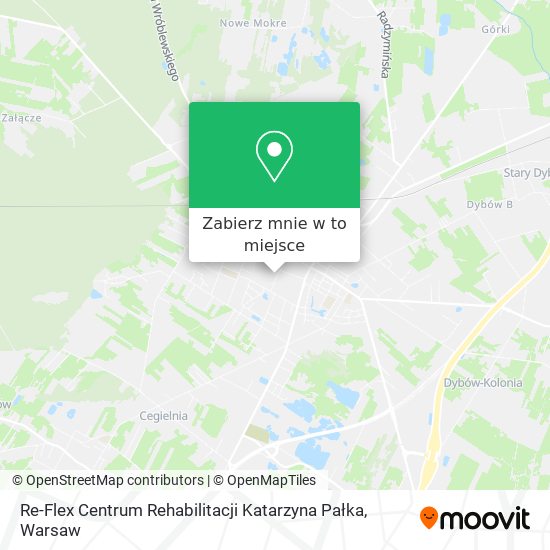 Mapa Re-Flex Centrum Rehabilitacji Katarzyna Pałka