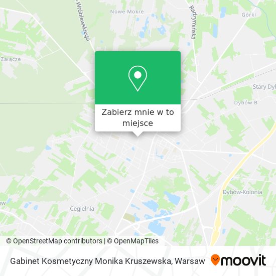 Mapa Gabinet Kosmetyczny Monika Kruszewska