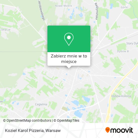 Mapa Kozieł Karol Pizzeria