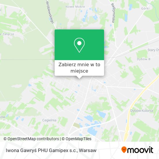 Mapa Iwona Gawryś PHU Gamipex s.c.