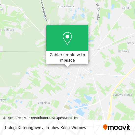 Mapa Usługi Kateringowe Jarosław Kaca