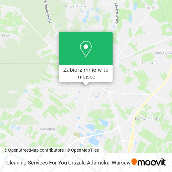 Mapa Cleaning Services For You Urszula Adamska