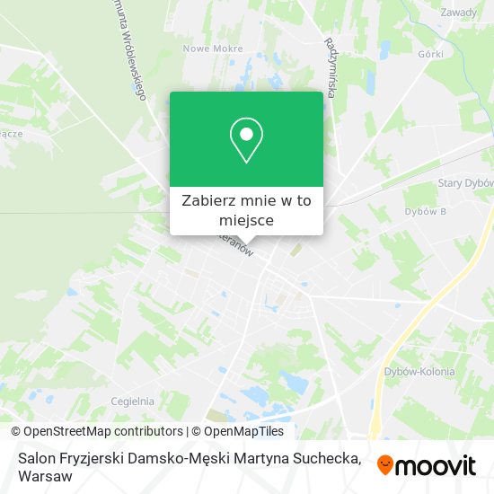 Mapa Salon Fryzjerski Damsko-Męski Martyna Suchecka