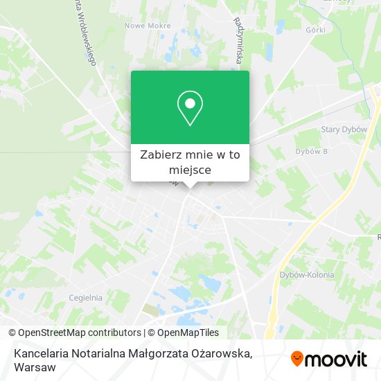 Mapa Kancelaria Notarialna Małgorzata Ożarowska