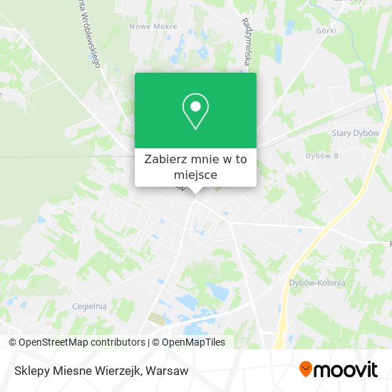 Mapa Sklepy Miesne Wierzejk