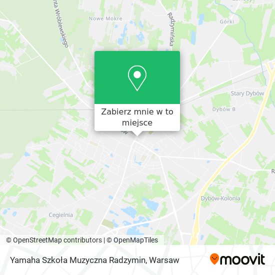 Mapa Yamaha Szkoła Muzyczna Radzymin