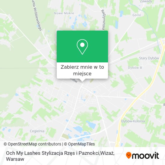 Mapa Och My Lashes Stylizacja Rzęs i Paznokci,Wizaż