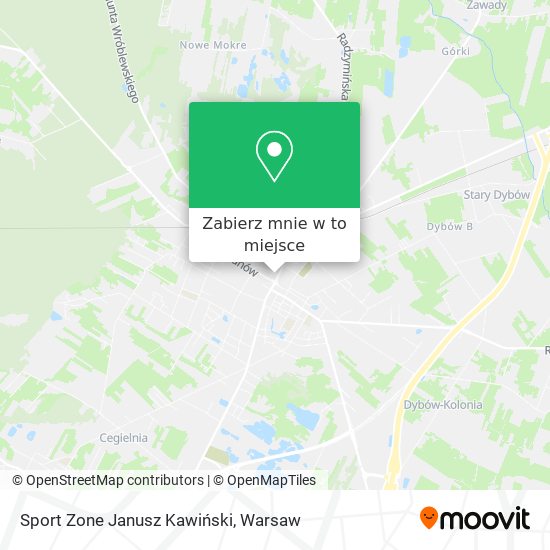 Mapa Sport Zone Janusz Kawiński