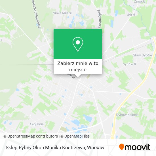 Mapa Sklep Rybny Okon Monika Kostrzewa