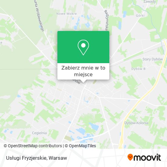 Mapa Usługi Fryzjerskie