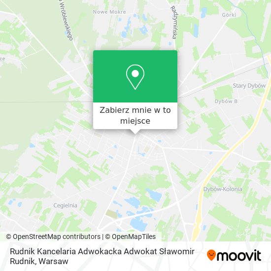 Mapa Rudnik Kancelaria Adwokacka Adwokat Sławomir Rudnik