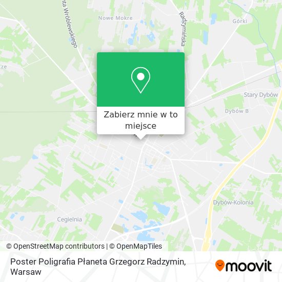 Mapa Poster Poligrafia Płaneta Grzegorz Radzymin