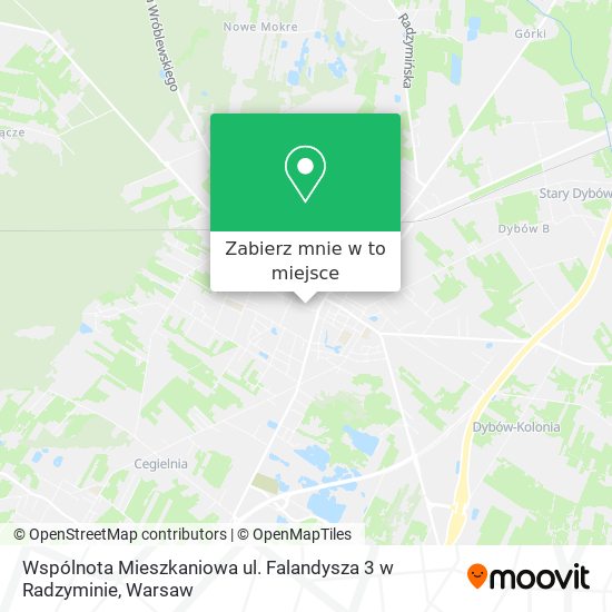 Mapa Wspólnota Mieszkaniowa ul. Falandysza 3 w Radzyminie