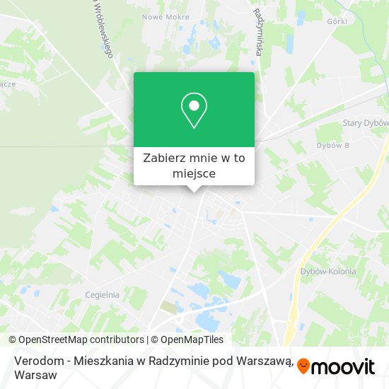 Mapa Verodom - Mieszkania w Radzyminie pod Warszawą