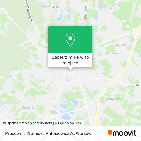 Mapa Pracownia Złotnicza Antosiewicz A.