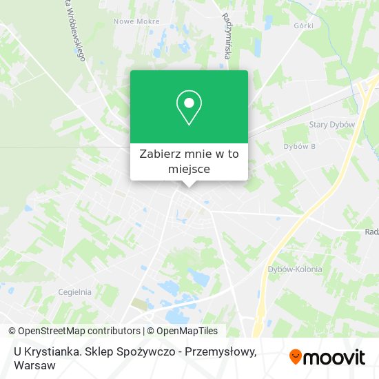 Mapa U Krystianka. Sklep Spożywczo - Przemysłowy