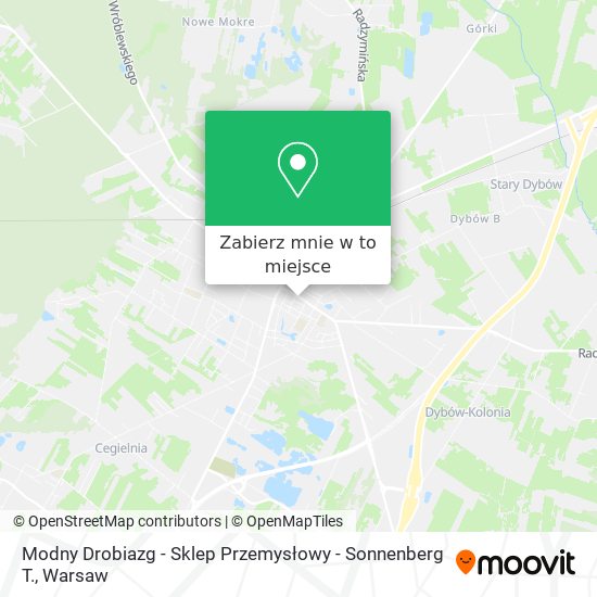 Mapa Modny Drobiazg - Sklep Przemysłowy - Sonnenberg T.