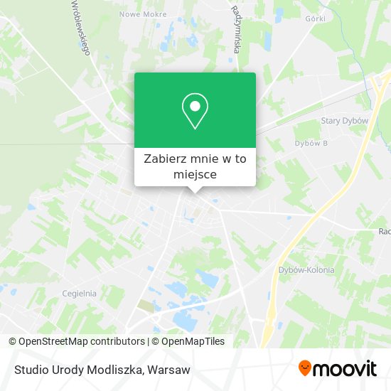 Mapa Studio Urody Modliszka