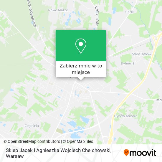 Mapa Sklep Jacek i Agnieszka Wojciech Chełchowski