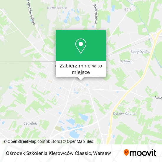 Mapa Ośrodek Szkolenia Kierowców Classic